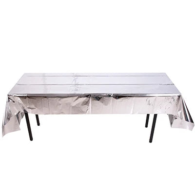 Disposable Party Glitter Table Cloth Birthday Rectangular Tablecloth Wedding Birthday Table Cloth Rectangular PVC Waterproof Good Vibrations
