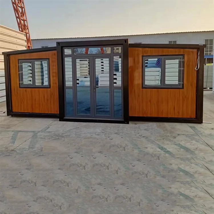 Foldable 40ft Expandable Container Home Office in Australia Tiny House With 20ft Size Made From Sandwich Panel Good Vibrations