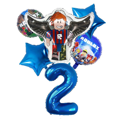 Wholesale Robot Party Balloon Decorations for Baby Shower and Children's Birthday Aluminum Film Digital Set for Mother's Day Good Vibrations
