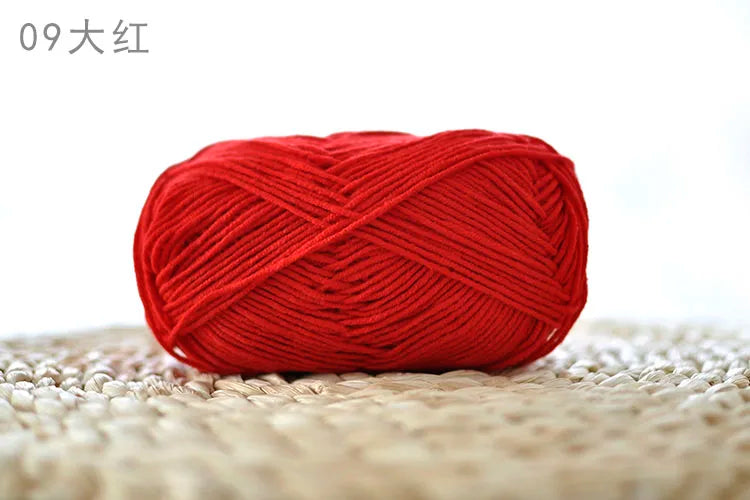 Factory Wholesale Recycled Baby Cotton Yarn 4 Strands of Milk Yarn Bag for Doll Clothes Hand-Knitted High Tenacity for Weaving Good Vibrations