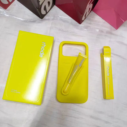 Original Quality Lipstick DIY Make-up Rhod Soft Case for iPhone 16 15 14 13 12 Pro Max with Lip Gloss Holder Ins Hot Cover Good Vibrations