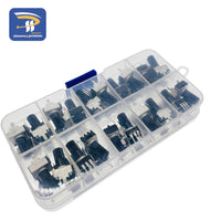 RV09 Kit Vertical 12.5mm Shaft 1K 2K 5K 10K 20K 50K 100K 1M 0932 Adjustable Resistor 9 Type 3Pin Seal Rotary Potentiometer Good Vibrations