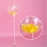 DIY Wedding Decoration Children's Birthday  Helium  Bobo Feather Transparent PVC Balloon Party Anniversary Good Vibrations