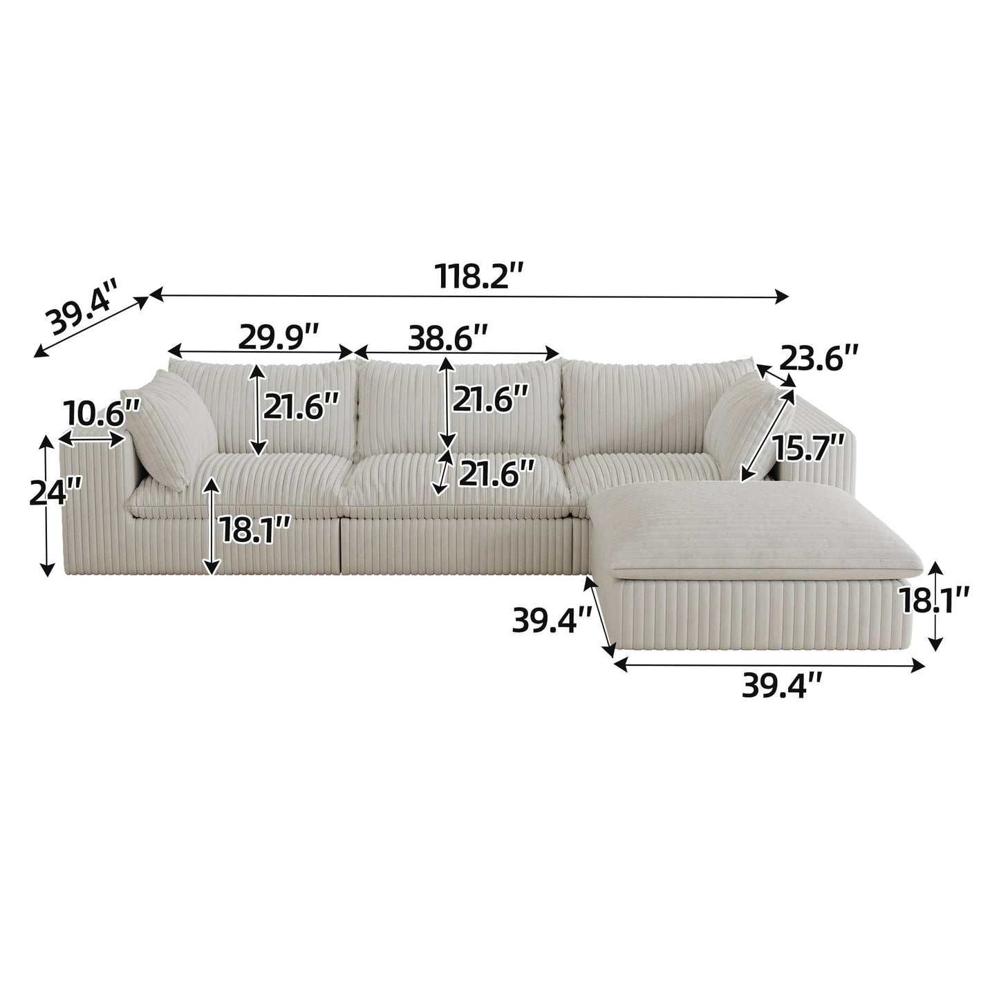 JIYI Modern High-Density Sponge Fabric Sofa Bed Boneless Compressed Vacuum Made in China Living Room Furniture Set Good Vibrations