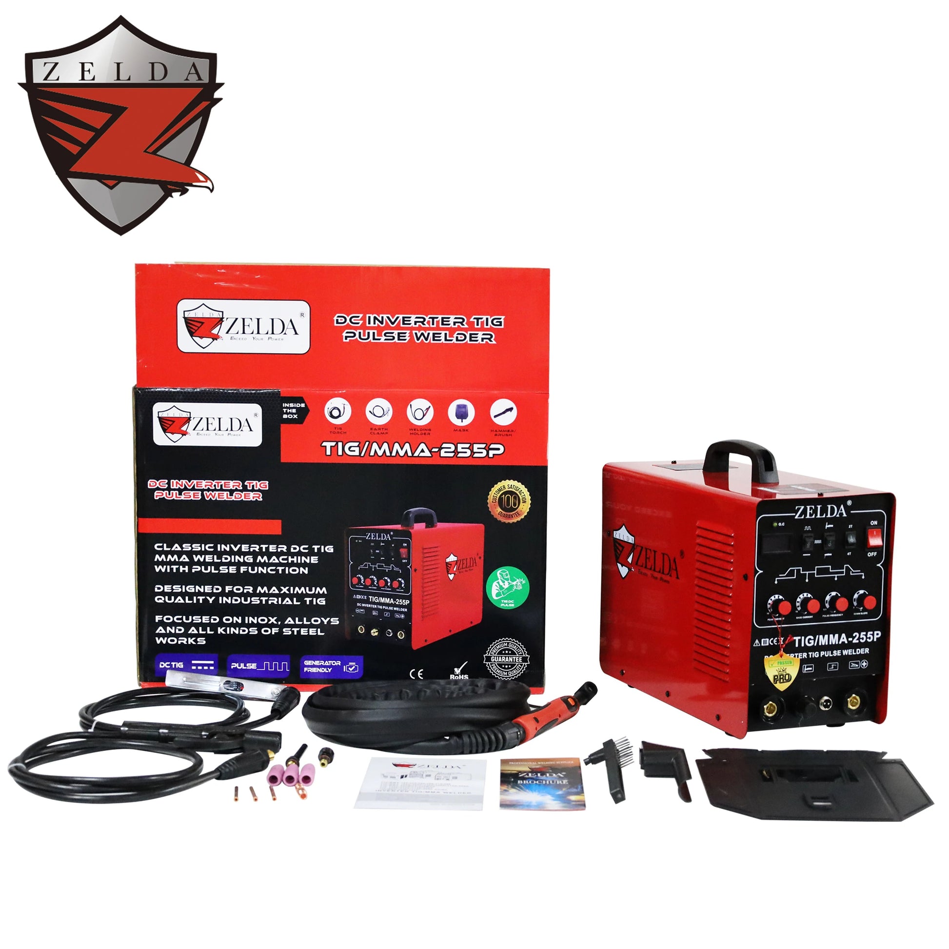 Zelda TIG MMA 250A Inversora Soldadora Electrica Soldadora Mini Welding Machine Good Vibrations