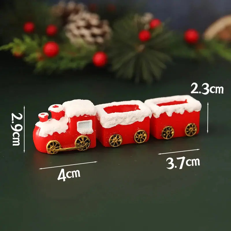 Christmas Cake Toppers Resin Santa Claus Cake Decor Xmas Tree Cupcake Dec Merry Christmas Decor For Home Happy new Year Gifts Good Vibrations