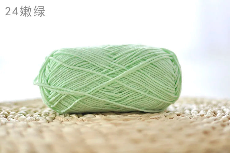 Factory Wholesale Recycled Baby Cotton Yarn 4 Strands of Milk Yarn Bag for Doll Clothes Hand-Knitted High Tenacity for Weaving Good Vibrations