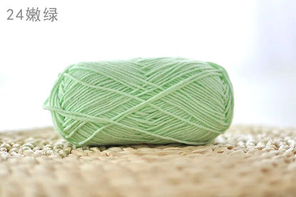 Factory Wholesale Recycled Baby Cotton Yarn 4 Strands of Milk Yarn Bag for Doll Clothes Hand-Knitted High Tenacity for Weaving Good Vibrations