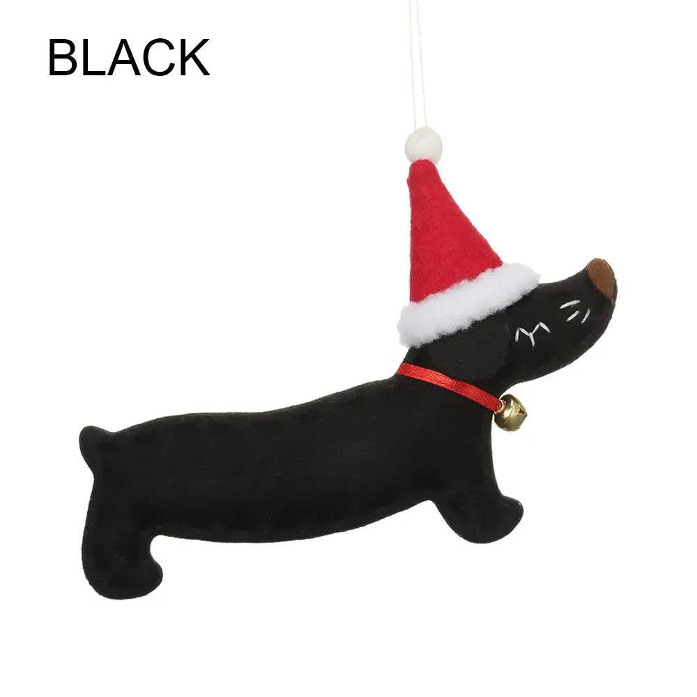 Gift Party Supplies Hang Decorations Ornaments Xmas Pendant Dachshund Dog Christmas Tree Accessories Good Vibrations