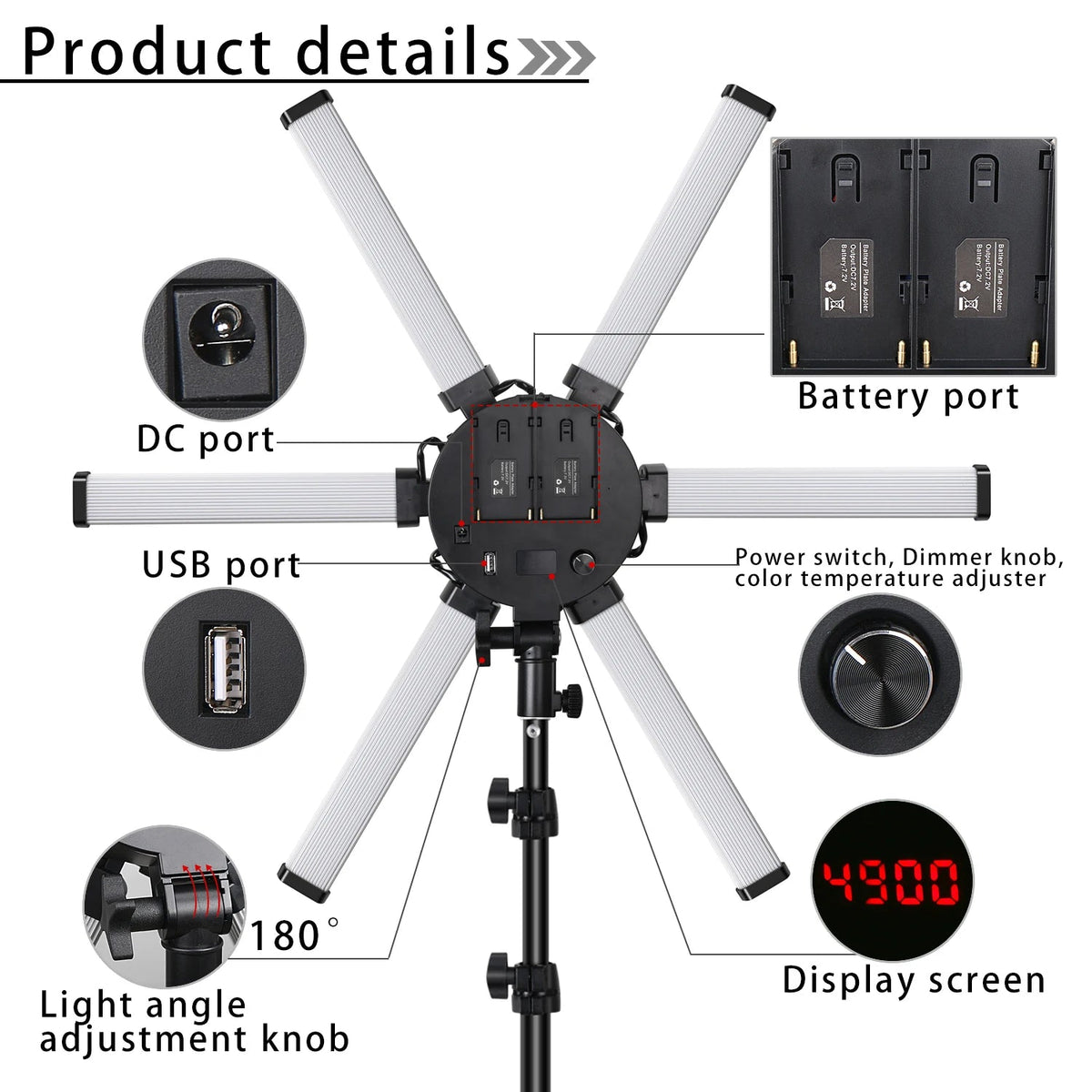 Match Make up Mirror and Remote Shutter 26inch Big Led Ring Light for Camera/Smartphone/YouTube/TikTok/Self-Portrait Shooting Good Vibrations