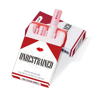4-Lasting Stick Waterproof Lip Set - Long-Lasting Matte Lipstick with Transparent Finish - Perfect Valentine's Day Gift for Her Good Vibrations