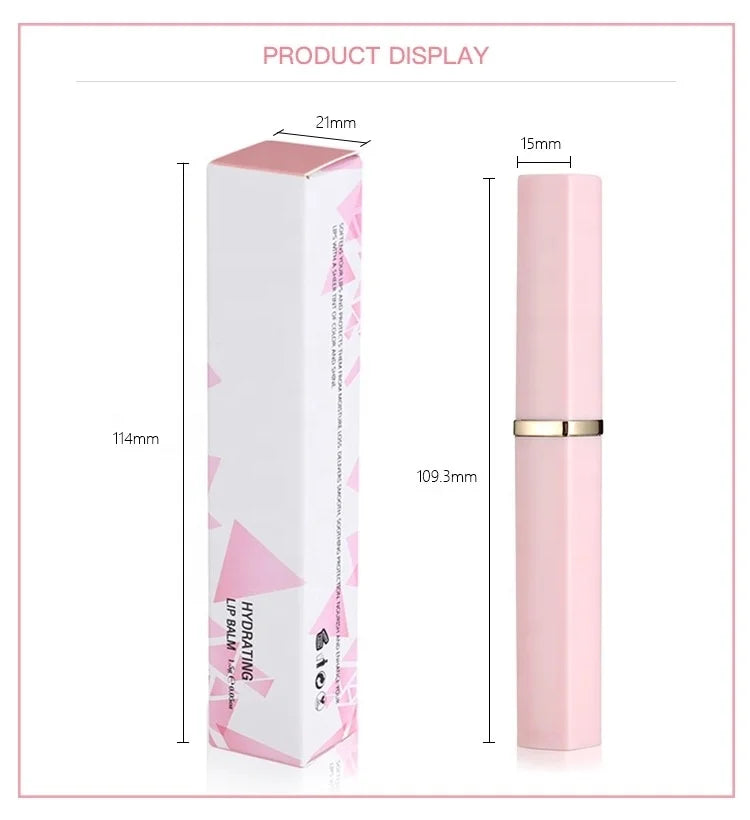 Private Label Lip Stick Custom Your Logo Lip Cosmetics With Fruit Flavor Moisture Lip Balm Good Vibrations