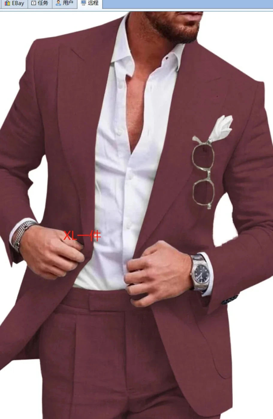 S-4XL Men Suits Prom Tuxedo Slim Fit 2 Piece Groom Wedding Suits for Men Custom Blazer 2 Pieces (jacket+pant)