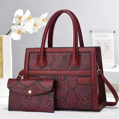 2024 Retro Contrasting Print Casual Tote Handbags Women's Zipper Closure Shopping Shoulder Bag Wholesale Good Vibrations