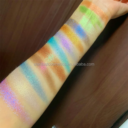 90 Colors Round Pans Multichrome Duochrome Pressed Eyeshadow Pigment Single Duo Chrome Eye Shadow Diy Eyeshadow Palette Good Vibrations