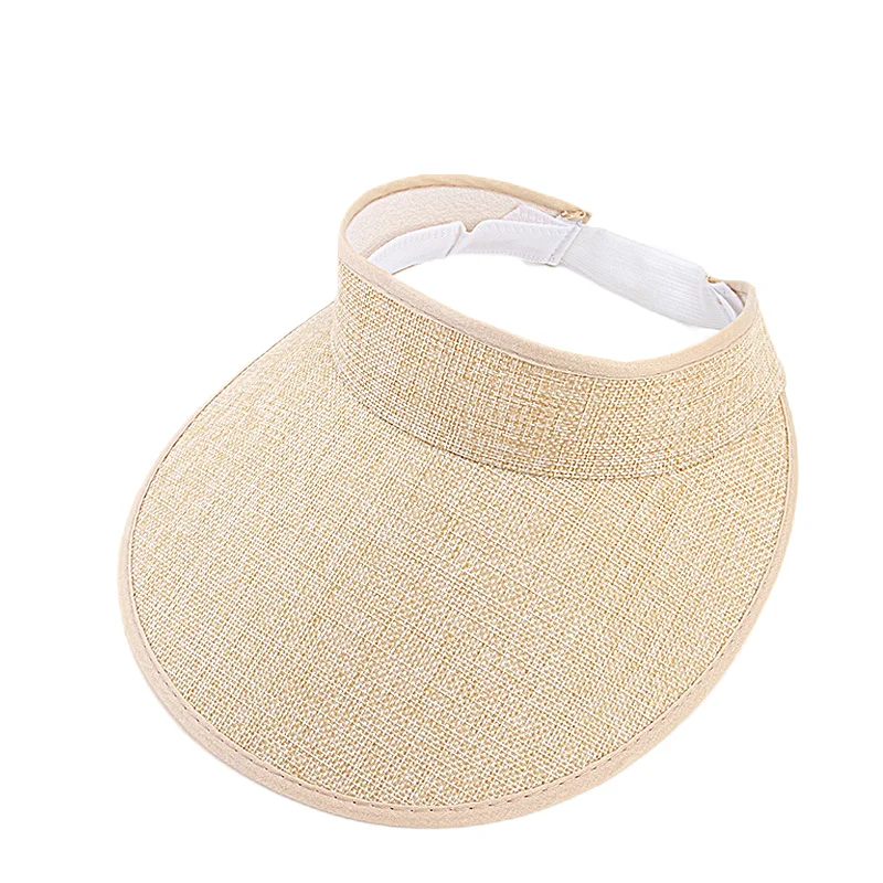 Sun Visors For Women Faux Linen Fashion Hats For Women Sports Visor Women hats Good Vibrations