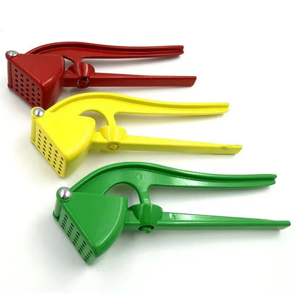 Hot Selling Kitchen Gadgets Aluminum Alloy Garlic Press Manual Garlic Crusher Press Good Vibrations