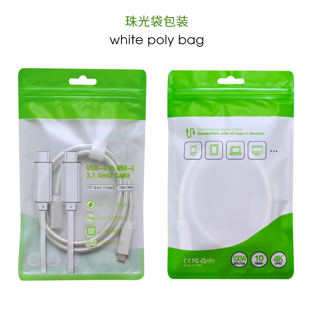 0.5m 100W Braided Charger Cable Type C to Type C for iPhone 15 100W Fast Charging Data Cable for iPhone 15 Pro Max Good Vibrations