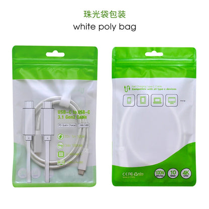 0.5m 100W Braided Charger Cable Type C to Type C for iPhone 15 100W Fast Charging Data Cable for iPhone 15 Pro Max Good Vibrations