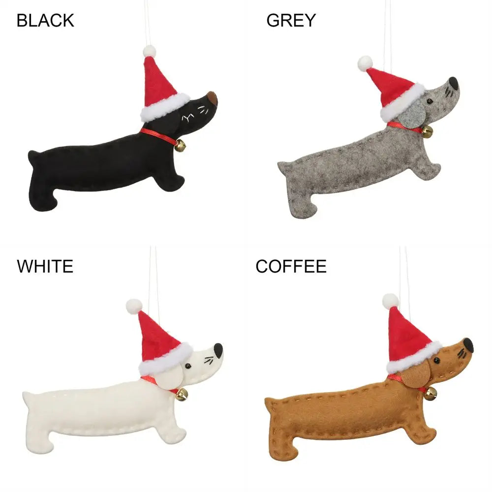Gift Party Supplies Hang Decorations Ornaments Xmas Pendant Dachshund Dog Christmas Tree Accessories Good Vibrations