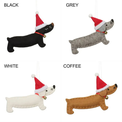 Gift Party Supplies Hang Decorations Ornaments Xmas Pendant Dachshund Dog Christmas Tree Accessories Good Vibrations
