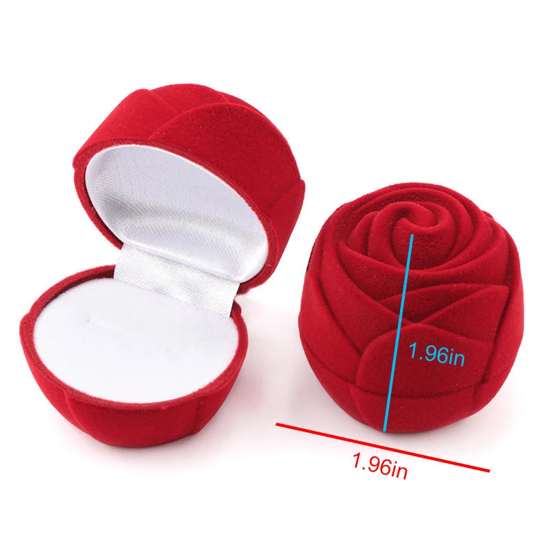 1 Piece Lovely Velvet Jewelry Box Container Wedding Ring Box for Earrings Necklace Bracelet Display Gift Box Holder 16 styles Good Vibrations