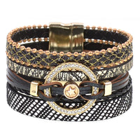 Charm Leather Bracelets For Women Trendy Boho bracelet Multilayer Wrap Bracelet women Female Jewelry Good Vibrations
