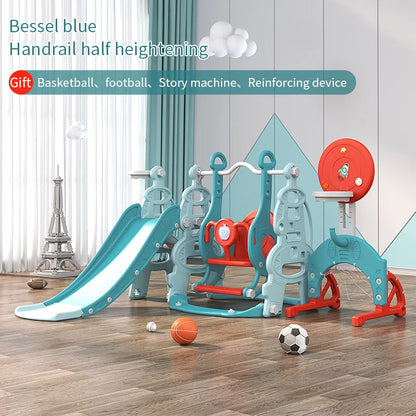 Hot Selling Indoor Playground Equipment HDPE/PE Material Sliding Slide Swing Set Playhouse Combination for Daycare Baby Play Good Vibrations