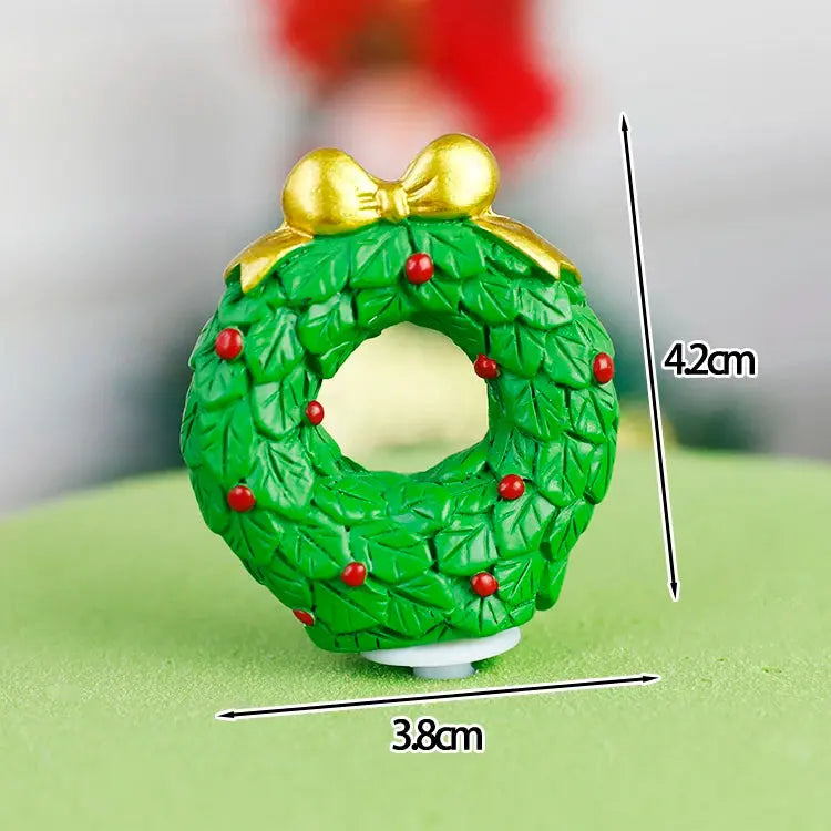 Christmas Cake Toppers Resin Santa Claus Cake Decor Xmas Tree Cupcake Dec Merry Christmas Decor For Home Happy new Year Gifts Good Vibrations