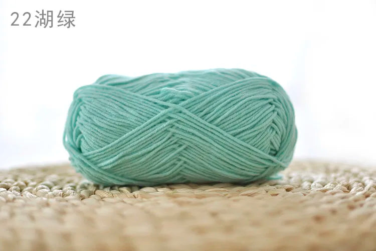 Factory Wholesale Recycled Baby Cotton Yarn 4 Strands of Milk Yarn Bag for Doll Clothes Hand-Knitted High Tenacity for Weaving Good Vibrations