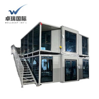 WELLUCKY Customized Modular 40ft Expandable Container Home 2 Bedroom Toilet Prefab Houses Shop Expandable Container House Good Vibrations