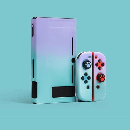 Kawaii Nintend Switch Pink Case Protective Hard Case Shell for Nintendos Switch Console JoyCon Colorful Back Cover Detachable Good Vibrations