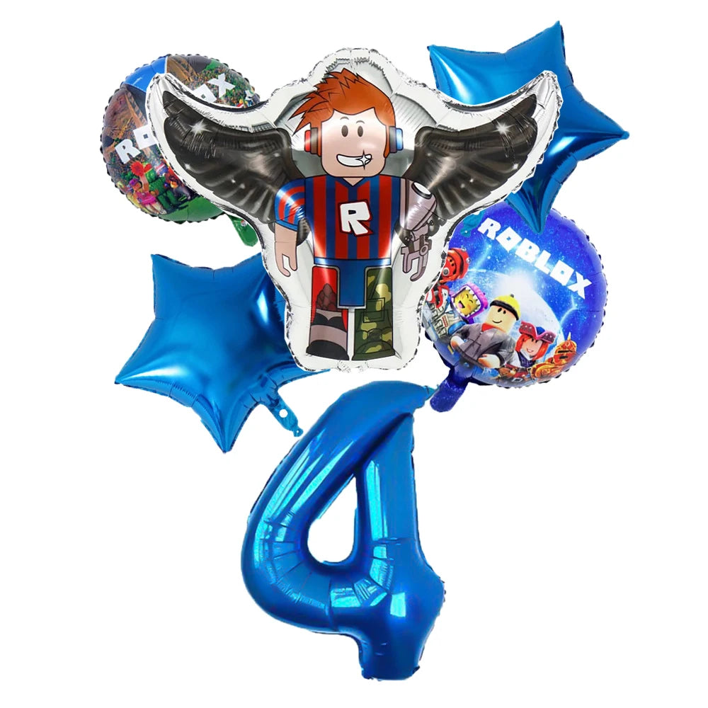 Wholesale Robot Party Balloon Decorations for Baby Shower and Children's Birthday Aluminum Film Digital Set for Mother's Day Good Vibrations
