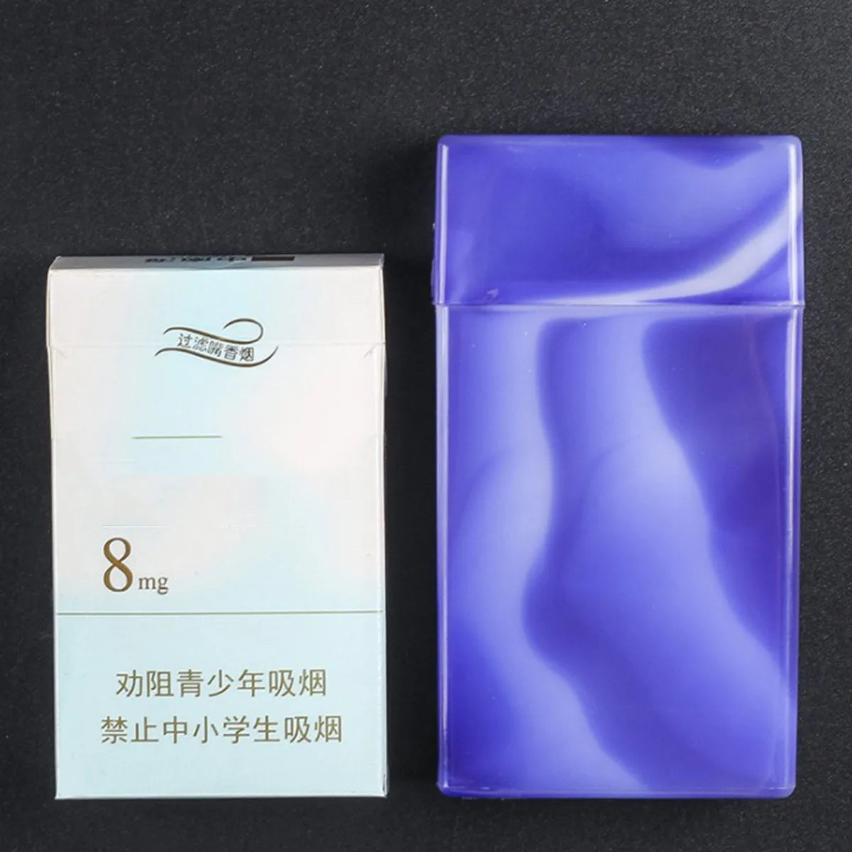 Fashion Ultra Thin Plastic Cigarette Case Storage Hand Roll Business Card Box Holder Pocket Gift Good Vibrations