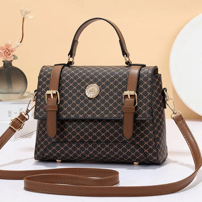 New Academic Style Leisure Time Soft Leather Fashion Trend Luxury Handbags Shoulder Bag Women's Messenger Bags Good Vibrations
