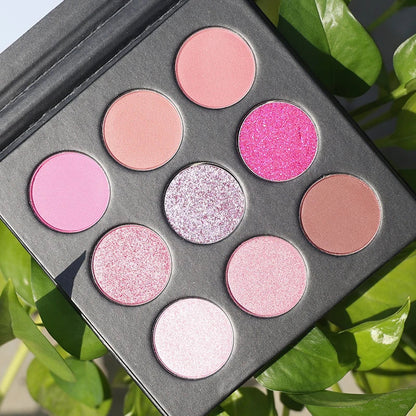 Custom Logo Eye Shadow Palette High Pigmented Nude Matte Makeup Glitter Eye Shadow Palette Private Label Eyeshadow Palette Good Vibrations