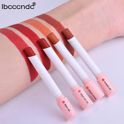 4-Lasting Stick Waterproof Lip Set - Long-Lasting Matte Lipstick with Transparent Finish - Perfect Valentine's Day Gift for Her Good Vibrations
