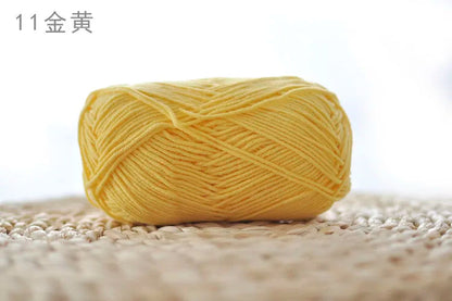 Factory Wholesale Recycled Baby Cotton Yarn 4 Strands of Milk Yarn Bag for Doll Clothes Hand-Knitted High Tenacity for Weaving Good Vibrations