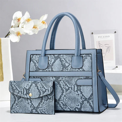 2024 Retro Contrasting Print Casual Tote Handbags Women's Zipper Closure Shopping Shoulder Bag Wholesale Good Vibrations