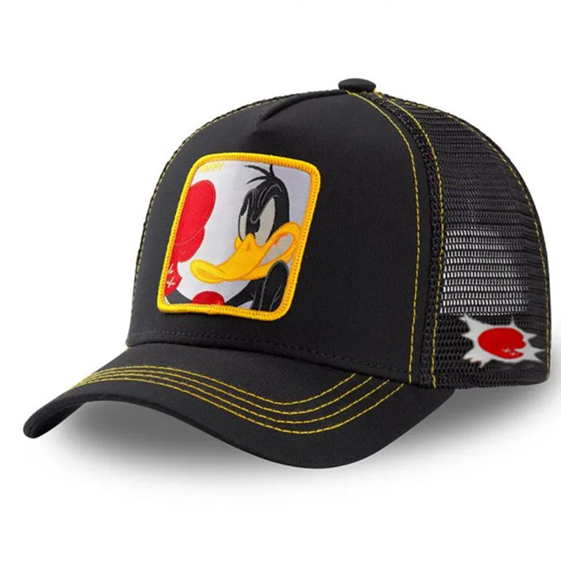 Hot Sale Unisex Anime Cartoon Cap High Quality Patch Draw Baseball Cap Men Trucker Hat Good Vibrations