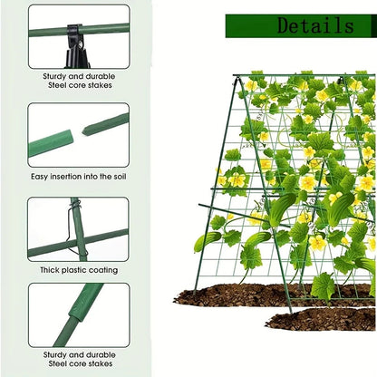48'x48'Tall Bed Cucumber Trellis,foldable A-frame Garden Trellis,suitable for Outdoor Climbing Nets,vegetable Trellis Good Vibrations