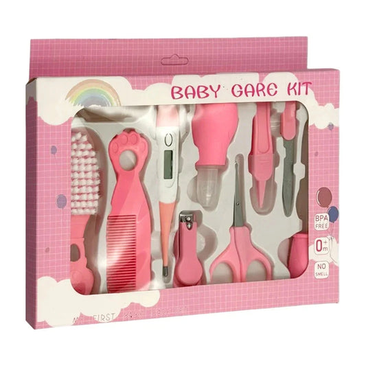 GDL Baby Grooming Kit 9-Piece Beauty and Care Set with Thermometer ABS Material Including Nail Clipper Good Vibrations