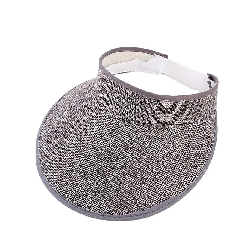Sun Visors For Women Faux Linen Fashion Hats For Women Sports Visor Women hats Good Vibrations