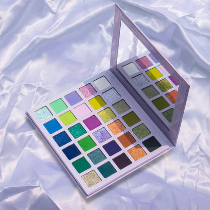 Wholesale High Pigment Creamy Buttery 30 Colors Eye Shadow Palette Makeup With Private Label Good Vibrations