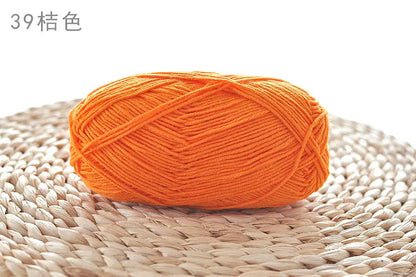 Factory Wholesale Recycled Baby Cotton Yarn 4 Strands of Milk Yarn Bag for Doll Clothes Hand-Knitted High Tenacity for Weaving Good Vibrations