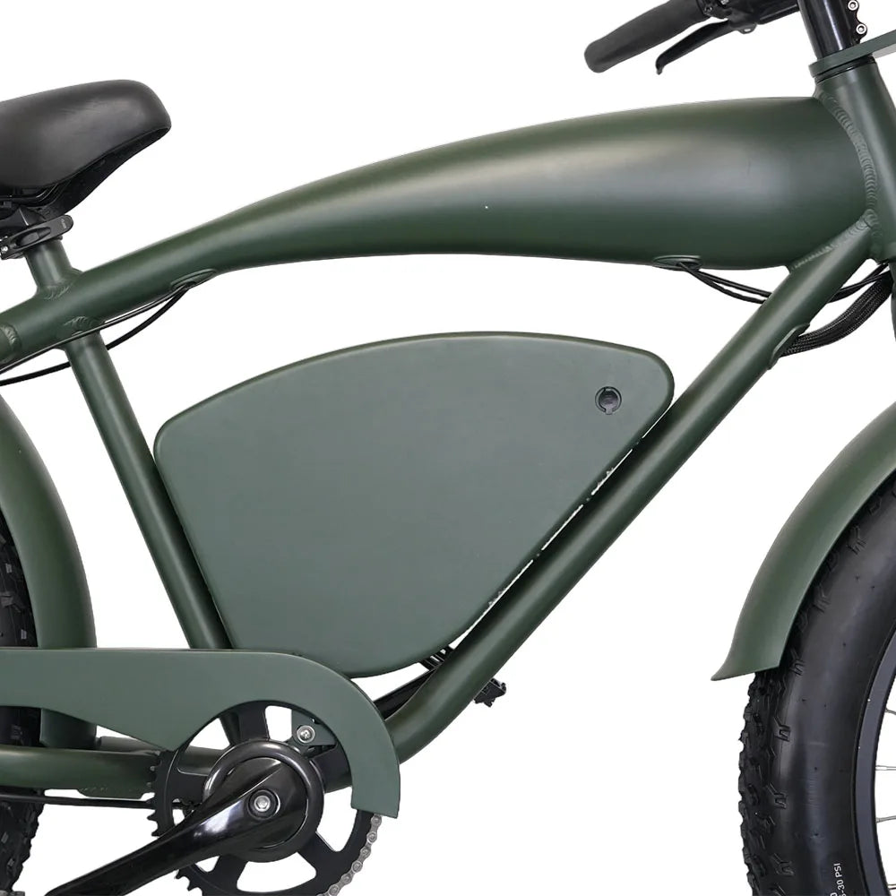 US in Stock Fast Electric Bike Lithium Battery Alloy Frame 7speed Gear Fat Tire Electric Dirt Bike Good Vibrations