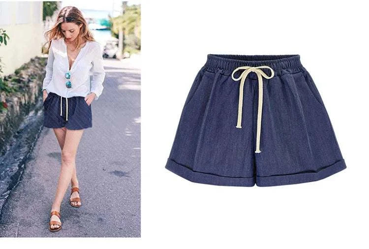 Crotchless Shorts wide-leg design for comfort and easy access