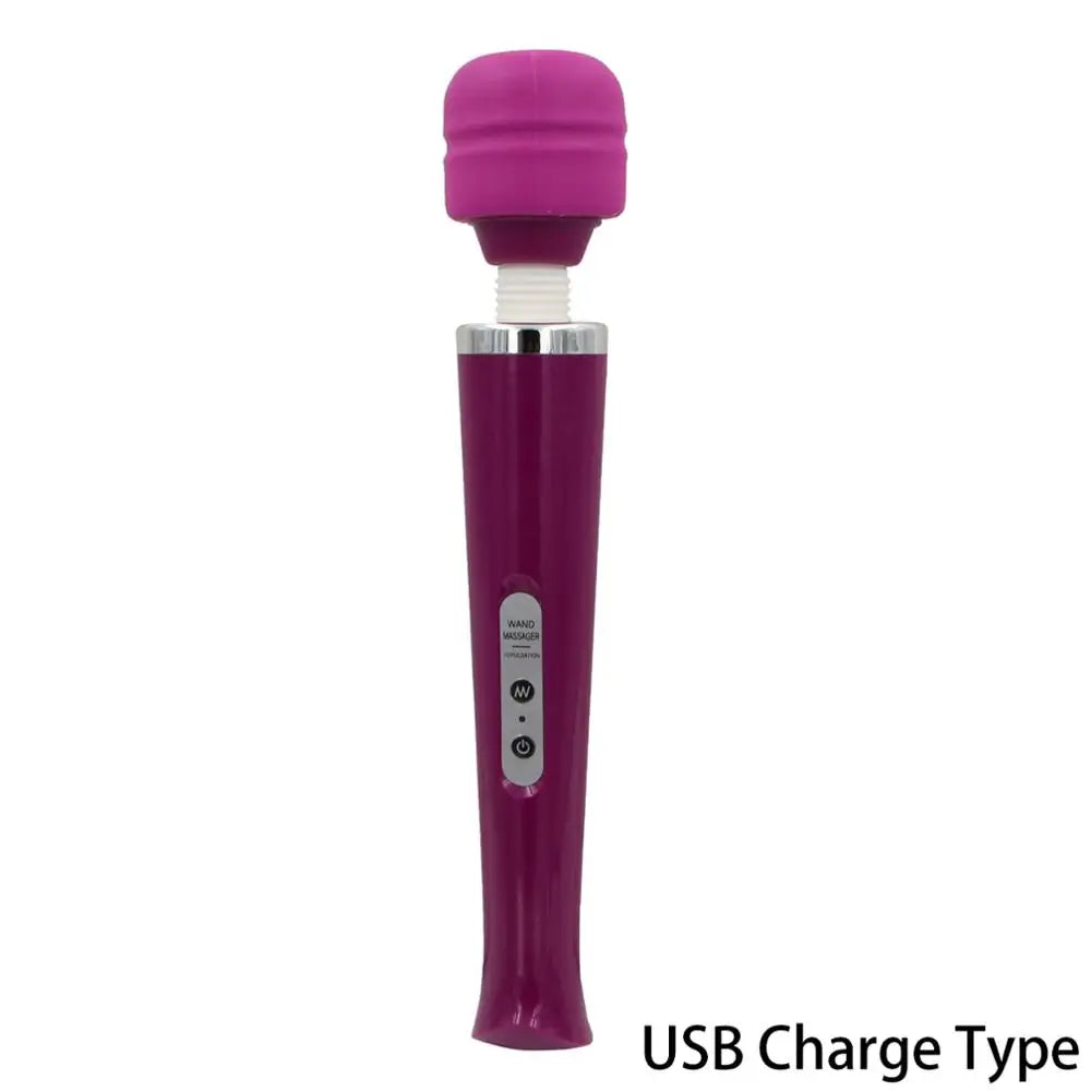 Powerful 10 Speeds Big Vibrator Magic Wand Body Massager Clitoris Stimulator Sex Toy for Women Adults 18 Female Masturbator Shop GOOD Vibrations