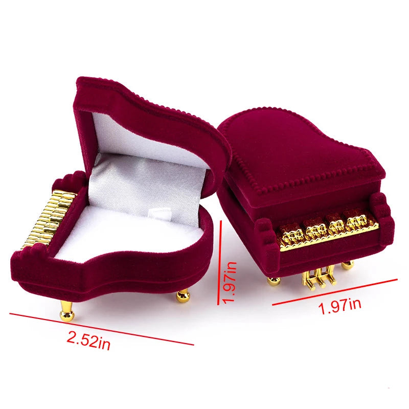 1 Piece Lovely Velvet Jewelry Box Container Wedding Ring Box for Earrings Necklace Bracelet Display Gift Box Holder 16 styles Good Vibrations
