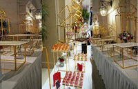 Wedding Buffet Cake Sweet Food Bread Cake Flower Dessert Holder Dessert Table Cake Stand Buffet Banquet Tea Break Metal Holder Good Vibrations